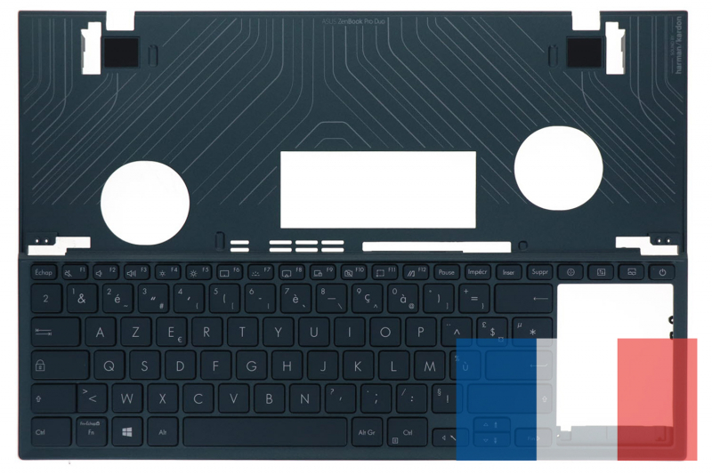 Clavier bleu rétroéclairé ZenBook Asus - Modèle Officiel