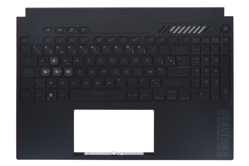 Clavier belge noir rétroéclairé TUF Gaming Asus