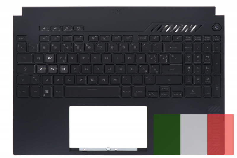 Clavier italien noir rétroéclairé TUF Gaming Asus