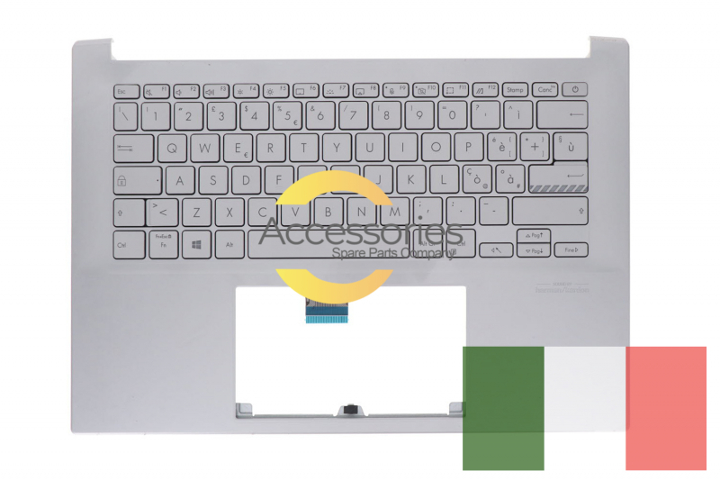 Clavier rétroéclairé argenté italien Vivobook Pro Asus