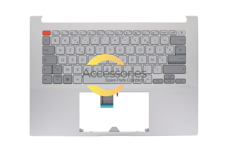 Clavier argenté rétroéclairé français Vivobook Pro Asus