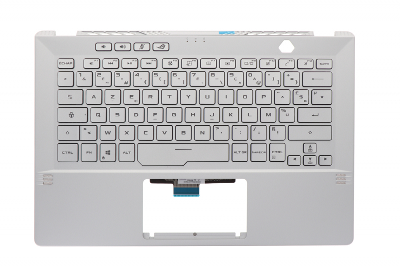 Clavier argenté rétroéclairé Asus de rechange