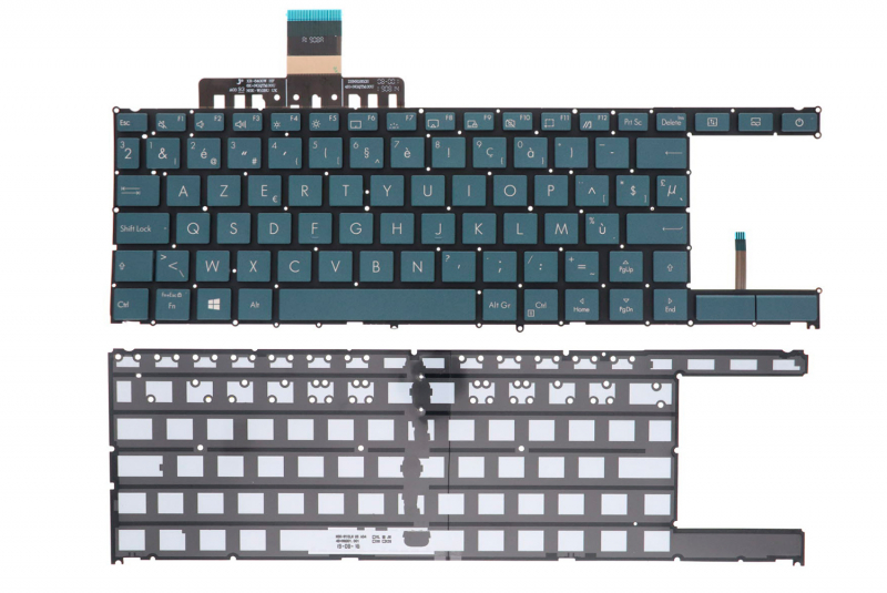 Clavier bleu rétroéclairé belge ZenBook Pro Duo Asus