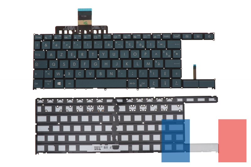 Clavier bleu rétroéclairé ZenBook Pro Duo Asus