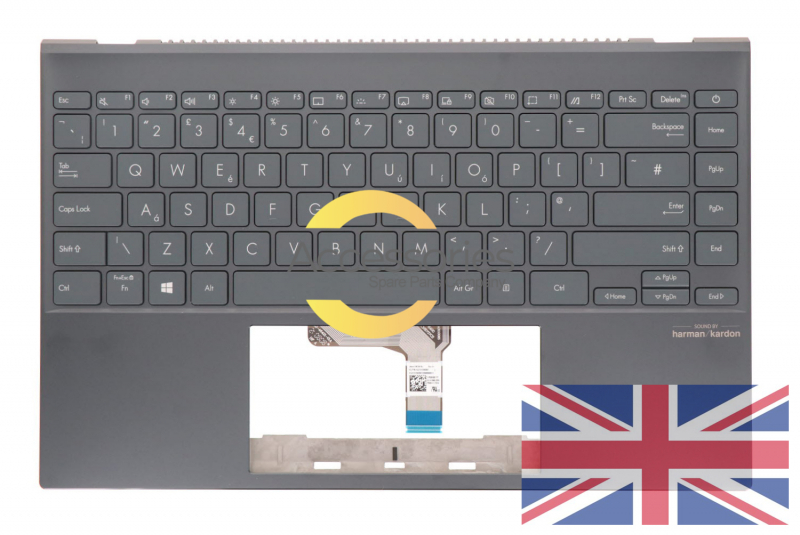 Clavier gris rétroéclairé anglais ZenBook Asus