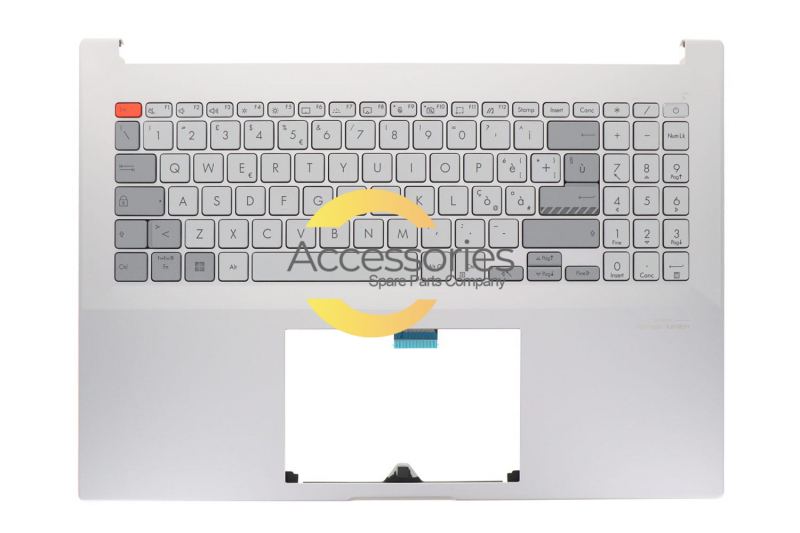 Clavier argenté rétroéclairé italien Vivobook Pro 16X Asus