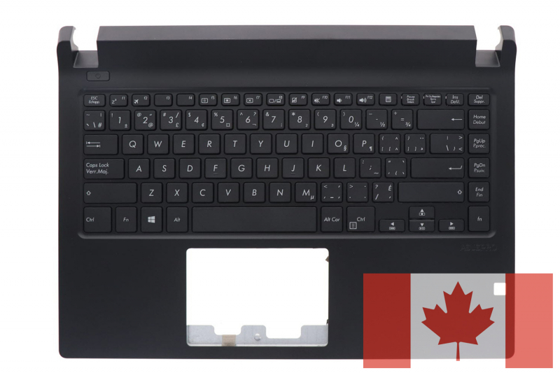 Clavier AsusPro noir canadien QWERTY