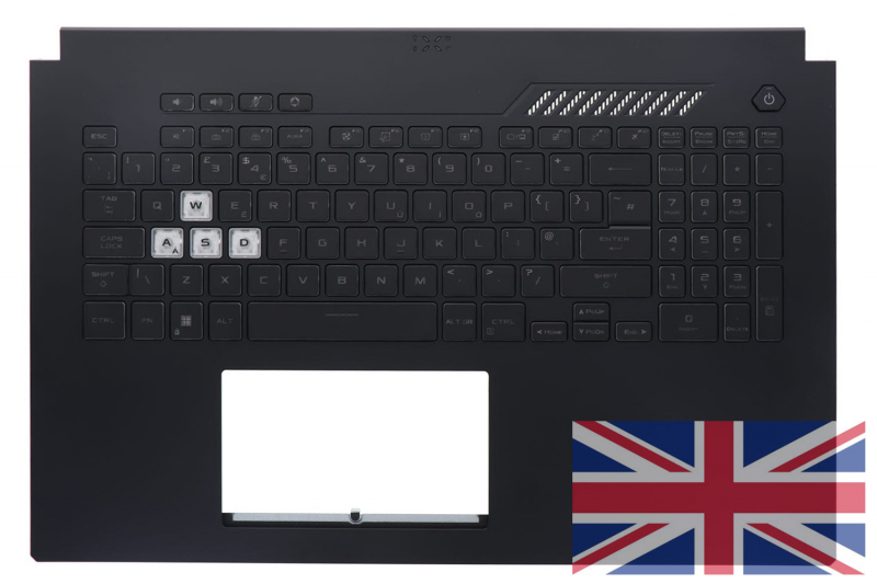 Clavier Asus TUF Gaming A17 anglais rétroéclairé