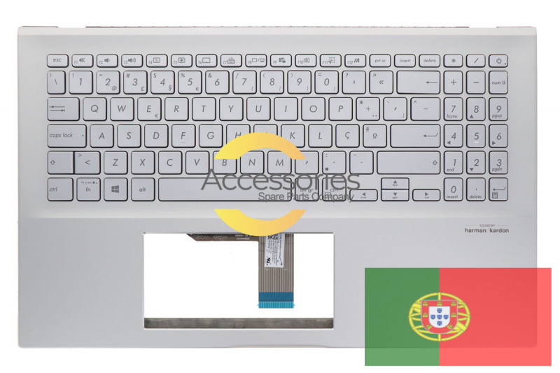 Clavier argenté rétroéclairé portugais VivoBook Asus