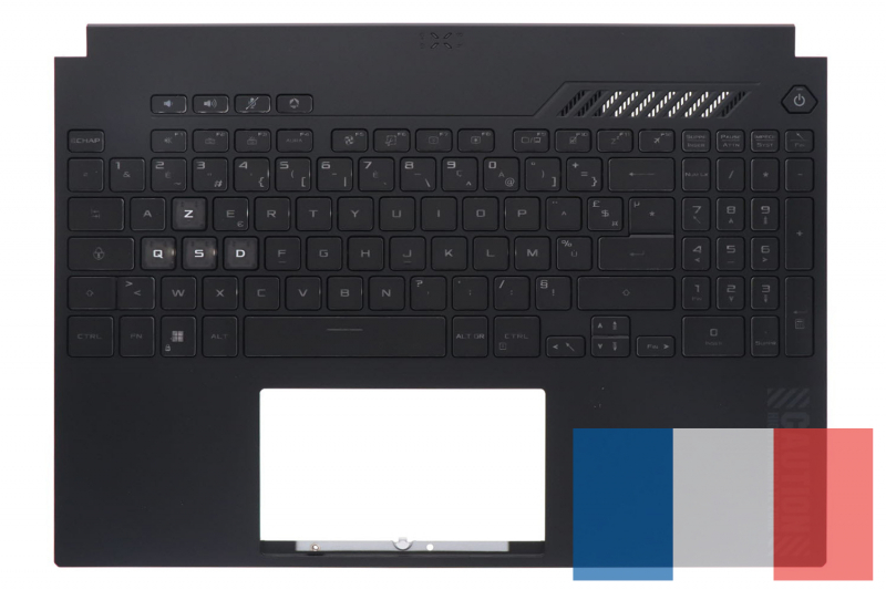 Clavier noir rétroéclairé Asus TUF Gaming AZERTY
