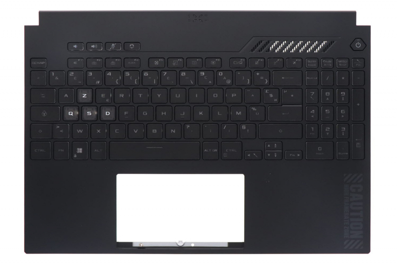 Clavier noir rétroéclairé Asus TUF Gaming AZERTY