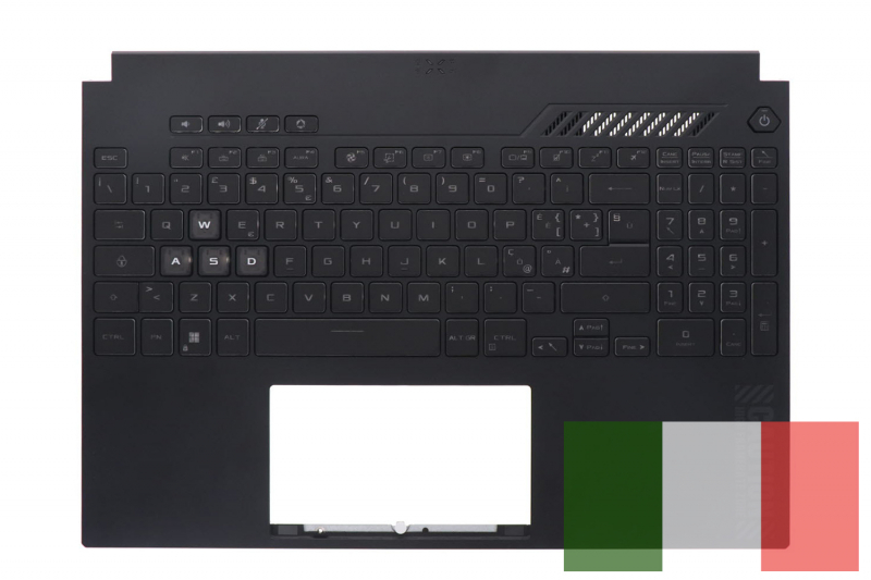 Asus TUF Gaming F15 clavier italien noir QWERTY