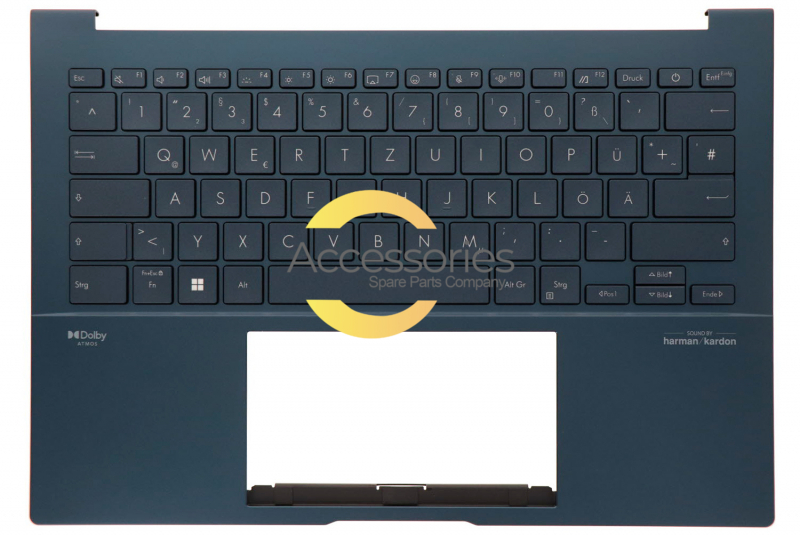 Clavier bleu rétroéclairé allemand ZenBook Asus