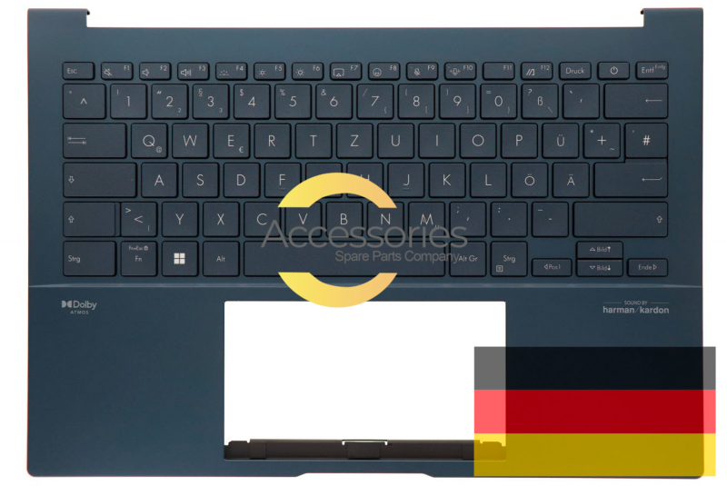 Clavier bleu rétroéclairé allemand ZenBook Asus