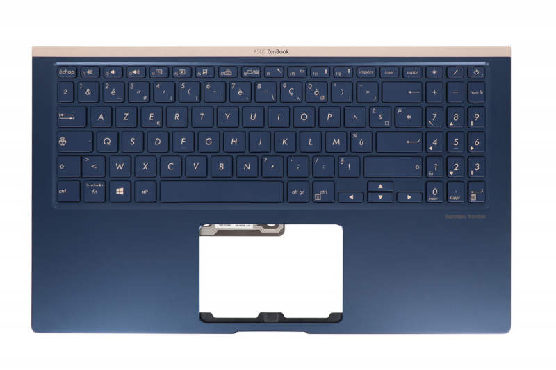 Clavier bleu avec rétroéclairage bleu ZenBook Asus - Modèle Officiel