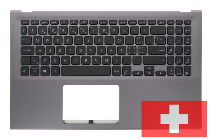 Clavier suisse Asus VivoBook 15 gris QWERTZ