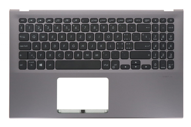 Clavier suisse Asus VivoBook 15 gris QWERTZ
