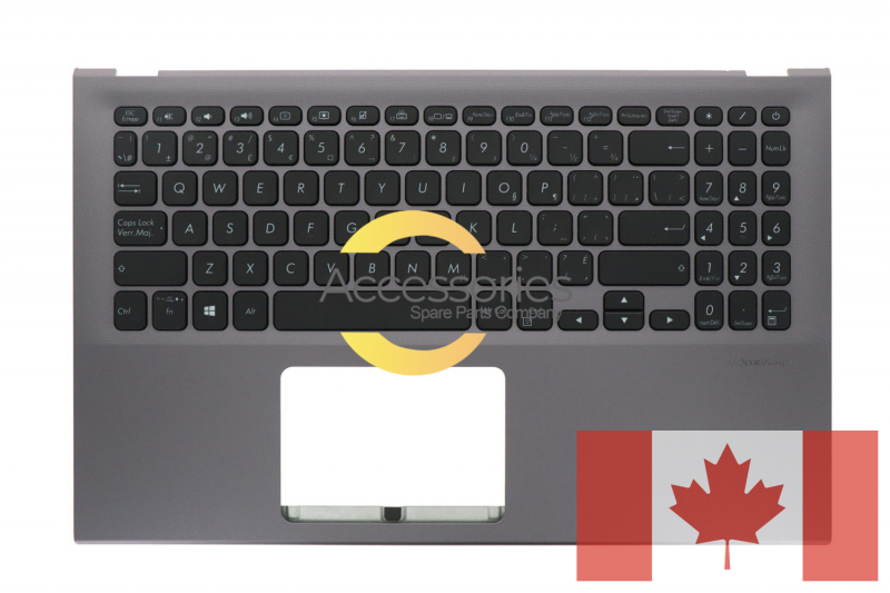 Clavier gris rétroéclairé canadien VivoBook Asus 