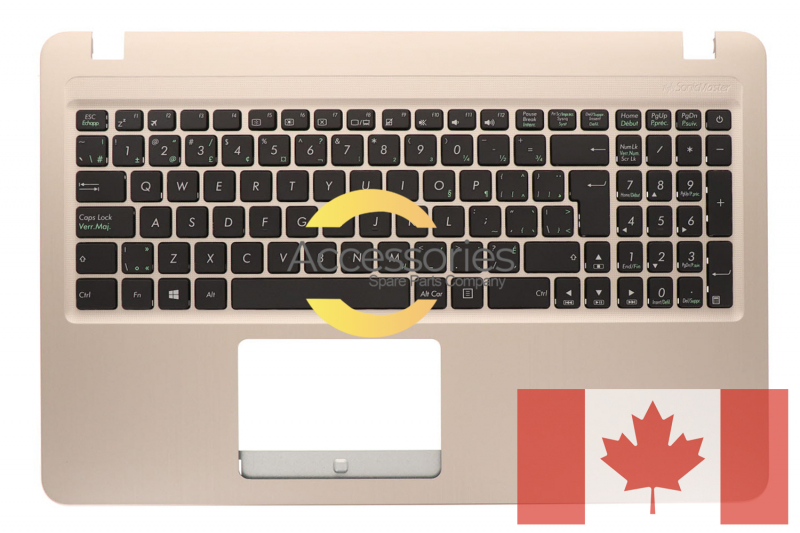 Clavier doré canadien VivoBook Asus