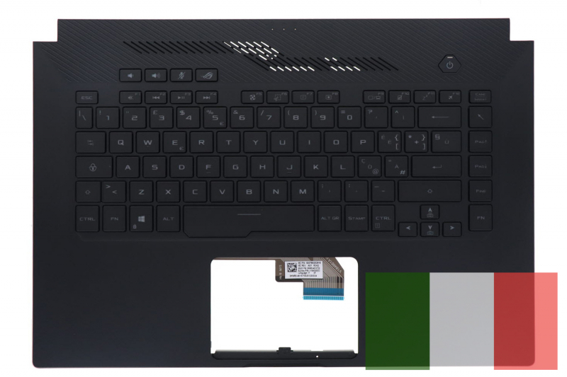 Clavier noir rétroéclairé italien Asus ROG Zephyrus