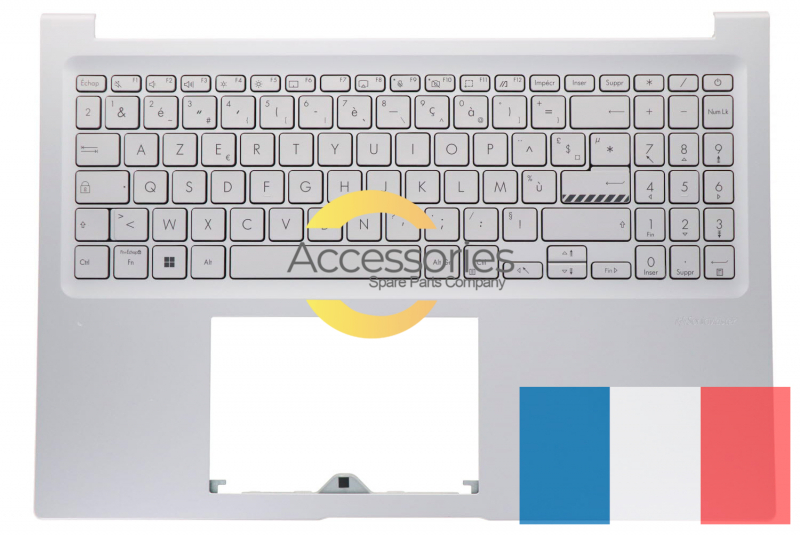 Clavier argenté français Vivobook Asus