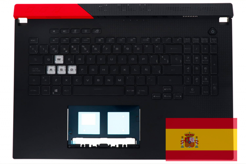 Clavier Asus ROG Strix G17 Espagnol Rétroéclairé