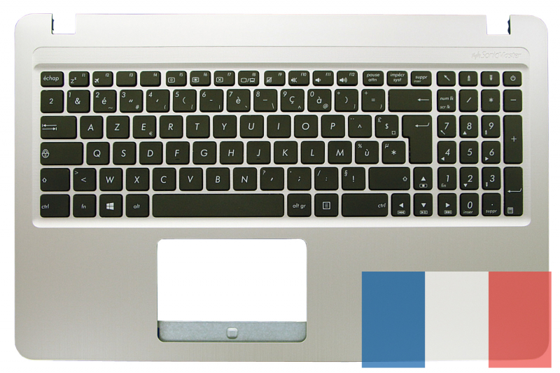 Clavier français de rechange doré VivoBook Asus