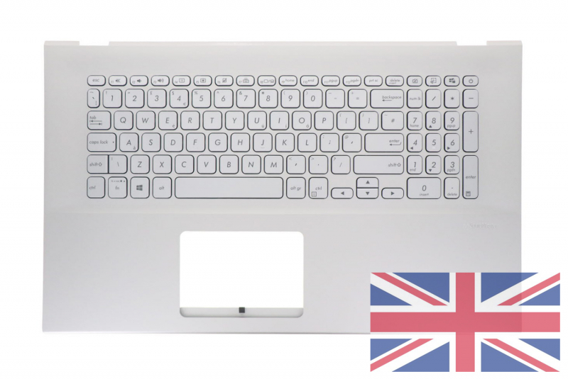 Clavier argenté rétroéclairé anglais Asus VivoBook