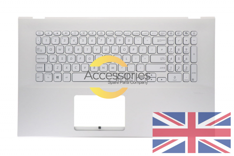 Clavier argenté rétroéclairé anglais Asus VivoBook