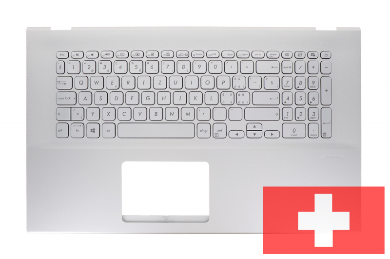 Clavier argent rétroéclairé suisse Asus VivoBook 