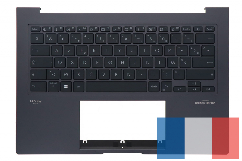 Clavier gris rétroéclairé ZenBook Asus de rechange