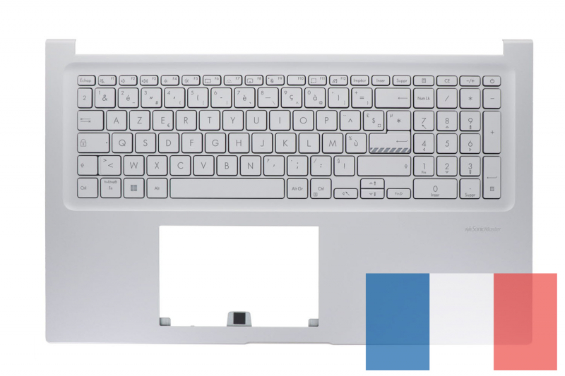 Clavier argenté rétroéclairé Asus Série VivoBook