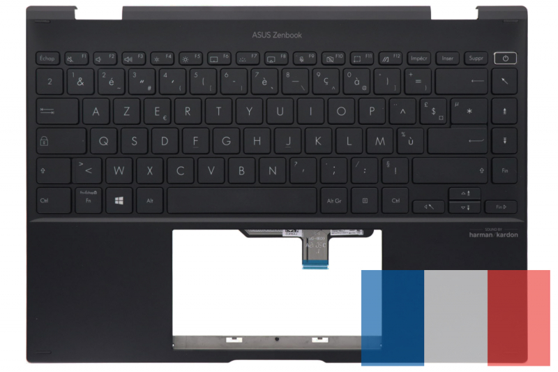 Clavier noir rétroéclairé Zenbook 14 Flip OLED Asus