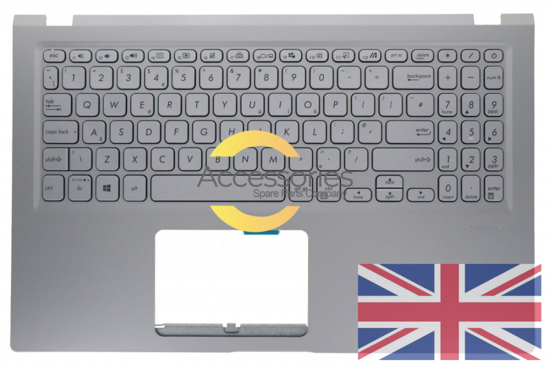 Clavier rétroéclairé argenté anglais Asus