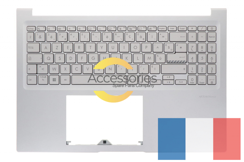 Clavier argenté rétroéclairé français Vivobook Asus