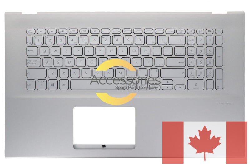 Clavier argenté canadien VivoBook Asus