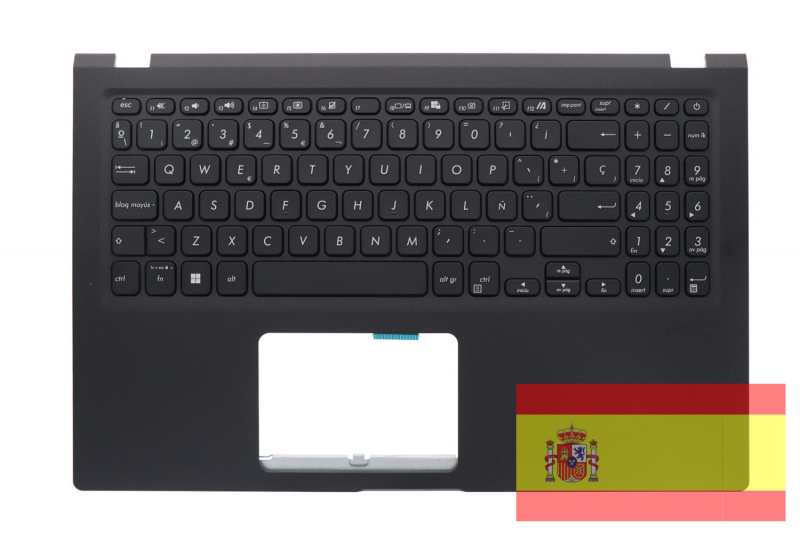 Clavier Asus VivoBook Noir Espagnol QWERTY Officiel