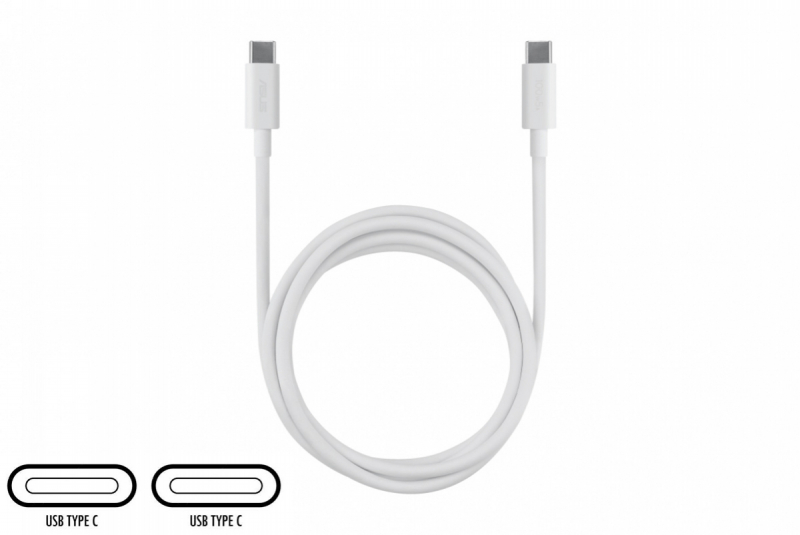 Câble USB-C 100W blanc
