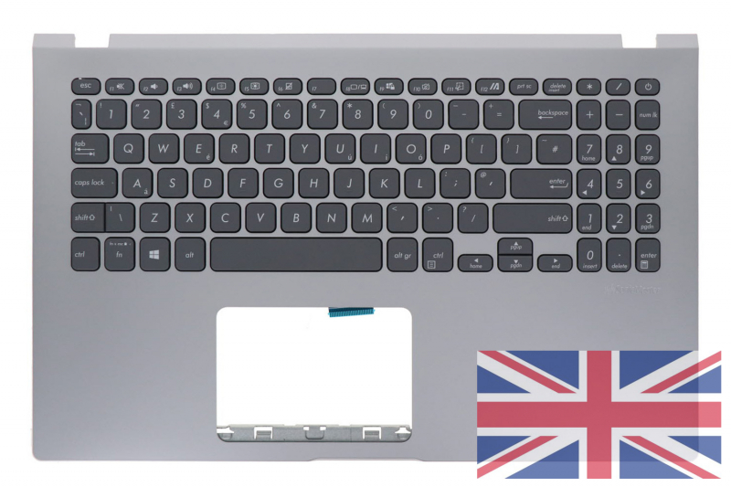 Clavier anglais Asus Vivobook gris