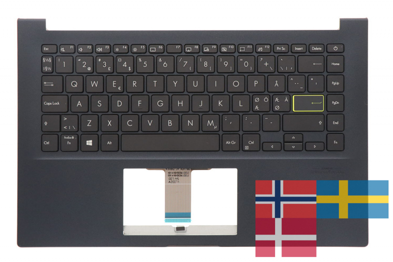 Clavier bleu scandinave VivoBook - Authentique Asus