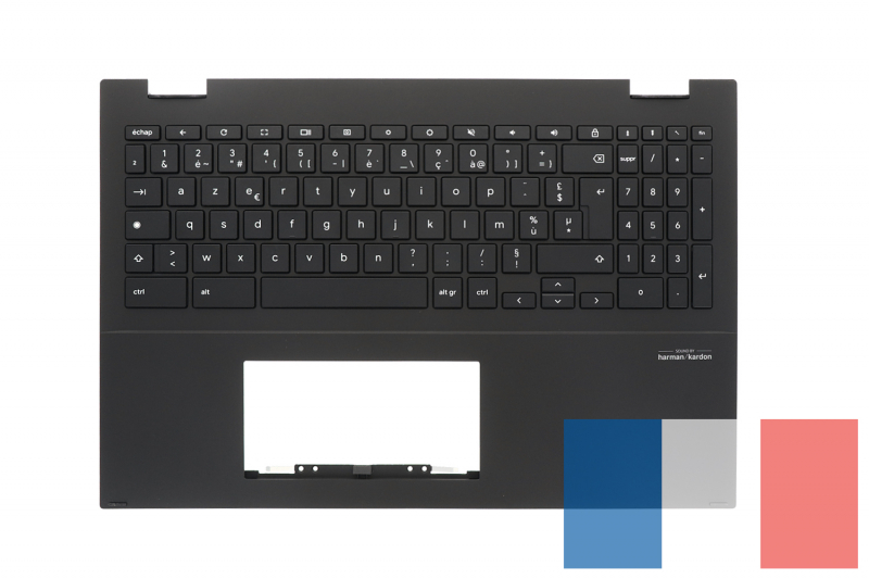 Clavier noir rétroéclairé Chromebook Asus