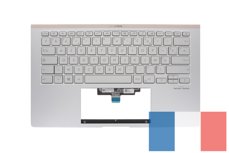 Clavier français argenté rétroéclairé Asus