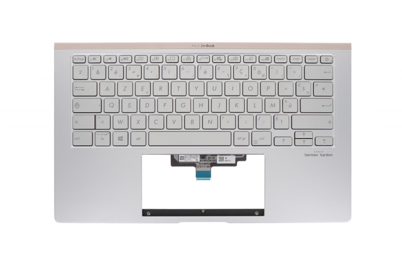Clavier français argenté rétroéclairé Asus