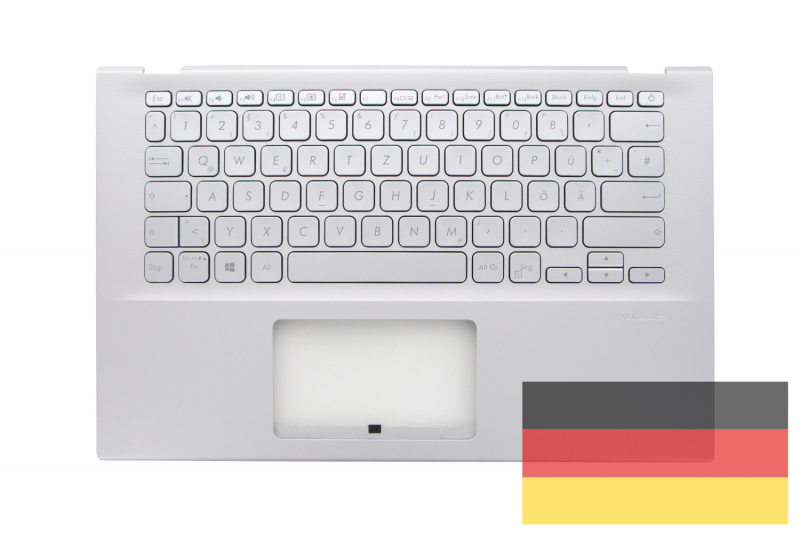 Clavier allemand VivoBook 14 Asus argenté