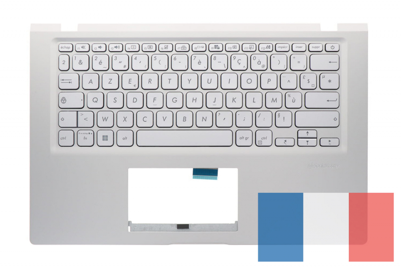 Clavier argenté rétroéclairé Asus Vivobook version française
