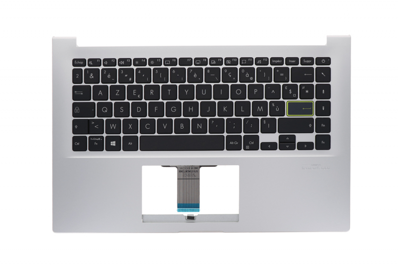 Clavier argenté Asus de remplacement français - 90NB0Q08-R32FR0