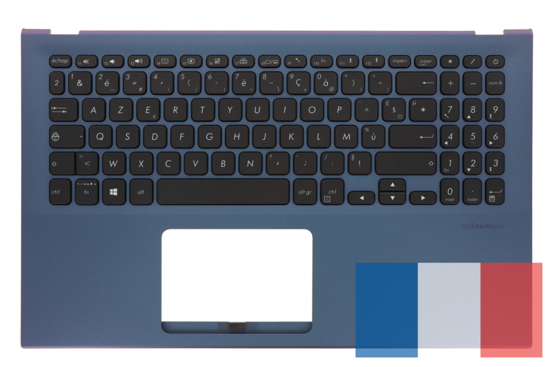 Clavier rétroéclairé bleu Asus VivoBook 15
