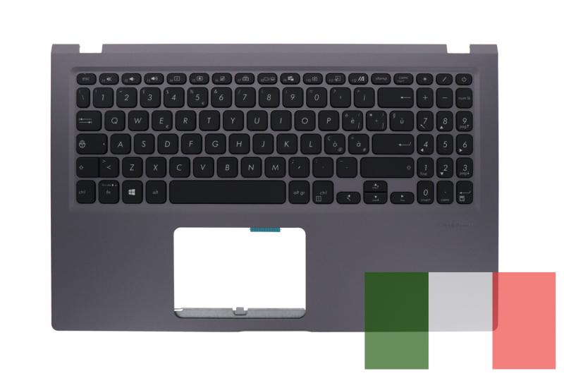 Clavier Asus VivoBook QWERTY gris rétroéclairé