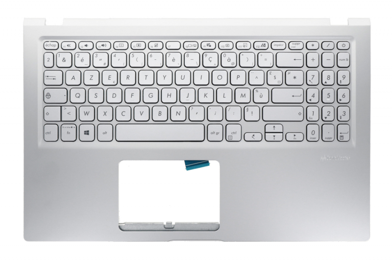 Clavier argenté Asus Compatible Série Vivobook