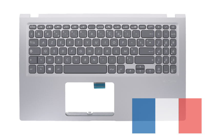 Clavier argenté français Asus